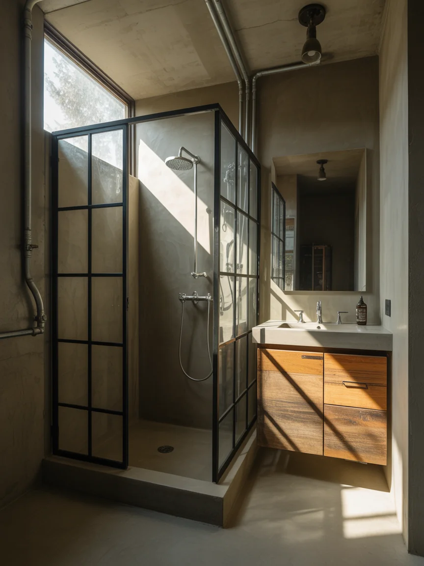 7. Industrial Chic With Raw Finishes