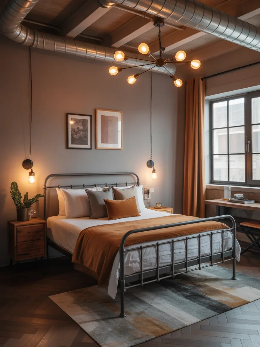 22. Industrial Cozy Blend With Warm Metals 22. Industrial Cozy Blend With Warm Metals