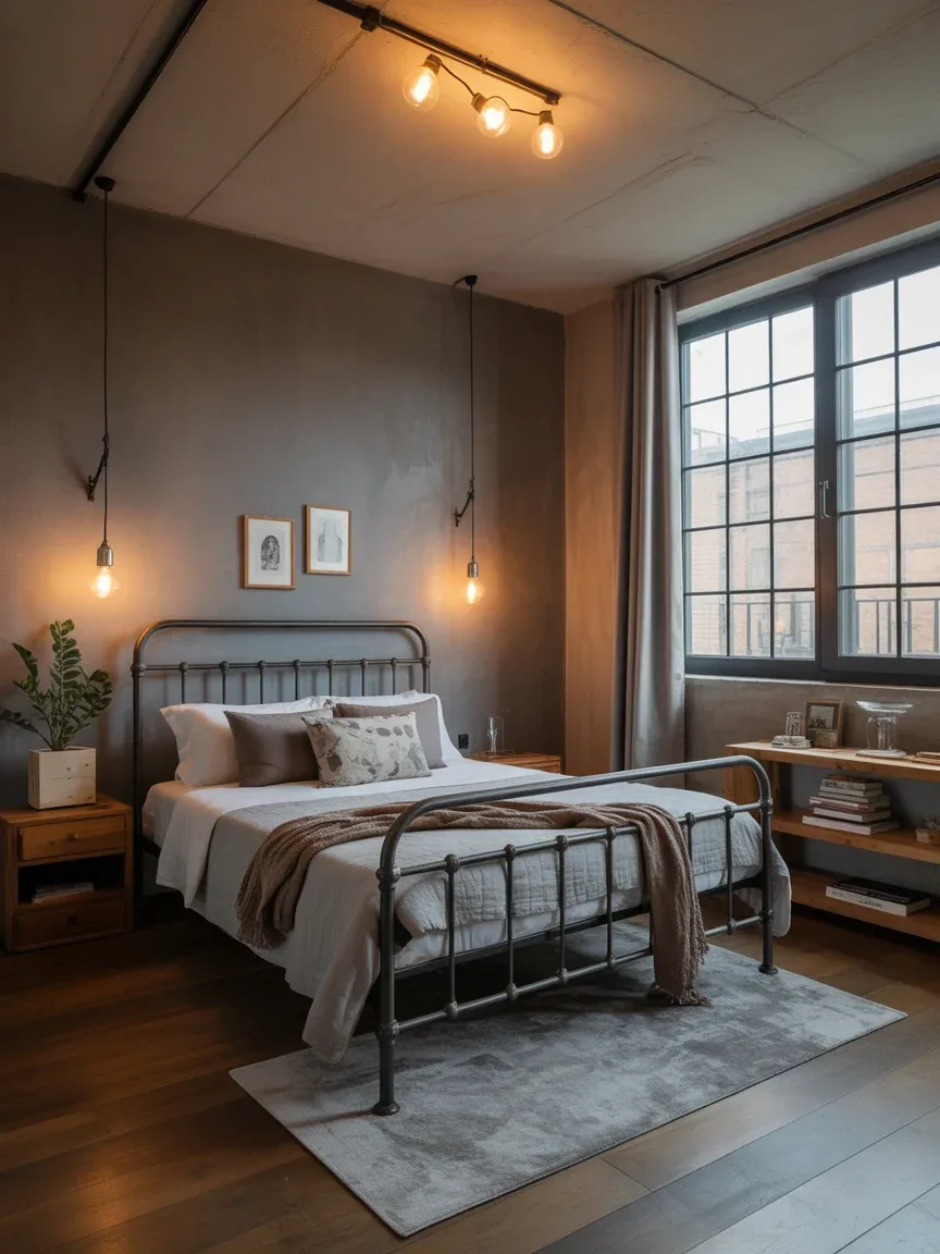 12. Industrial Cozy Loft Feel 12. Industrial Cozy Loft Feel