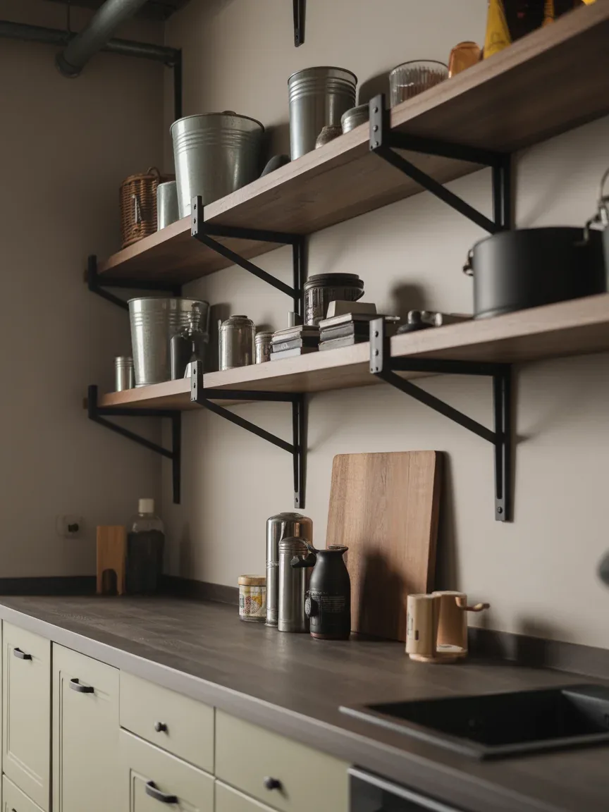13. Industrial Edge With Metal Accents 13. Industrial Edge With Metal Accents