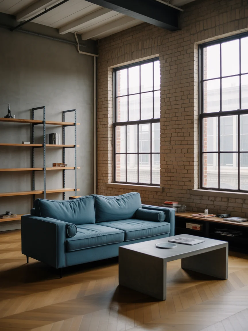 9. Industrial Edge With Steel And Blue