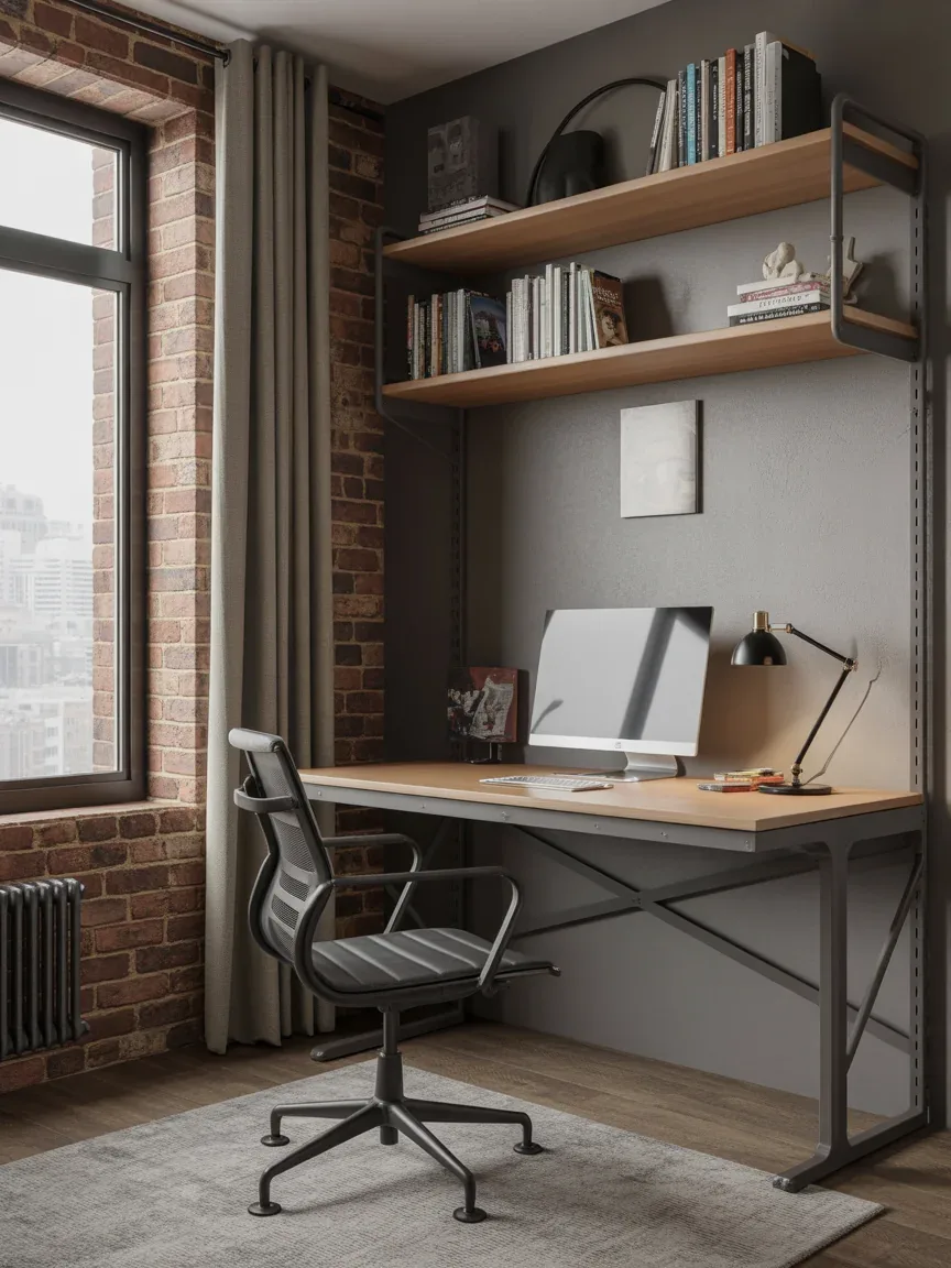 4. Industrial Loft Study Setup 4. Industrial Loft Study Setup