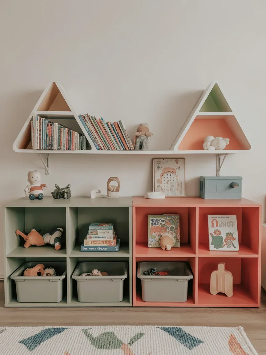 14. Kids’ Playroom Low Shelves 14. Kids’ Playroom Low Shelves