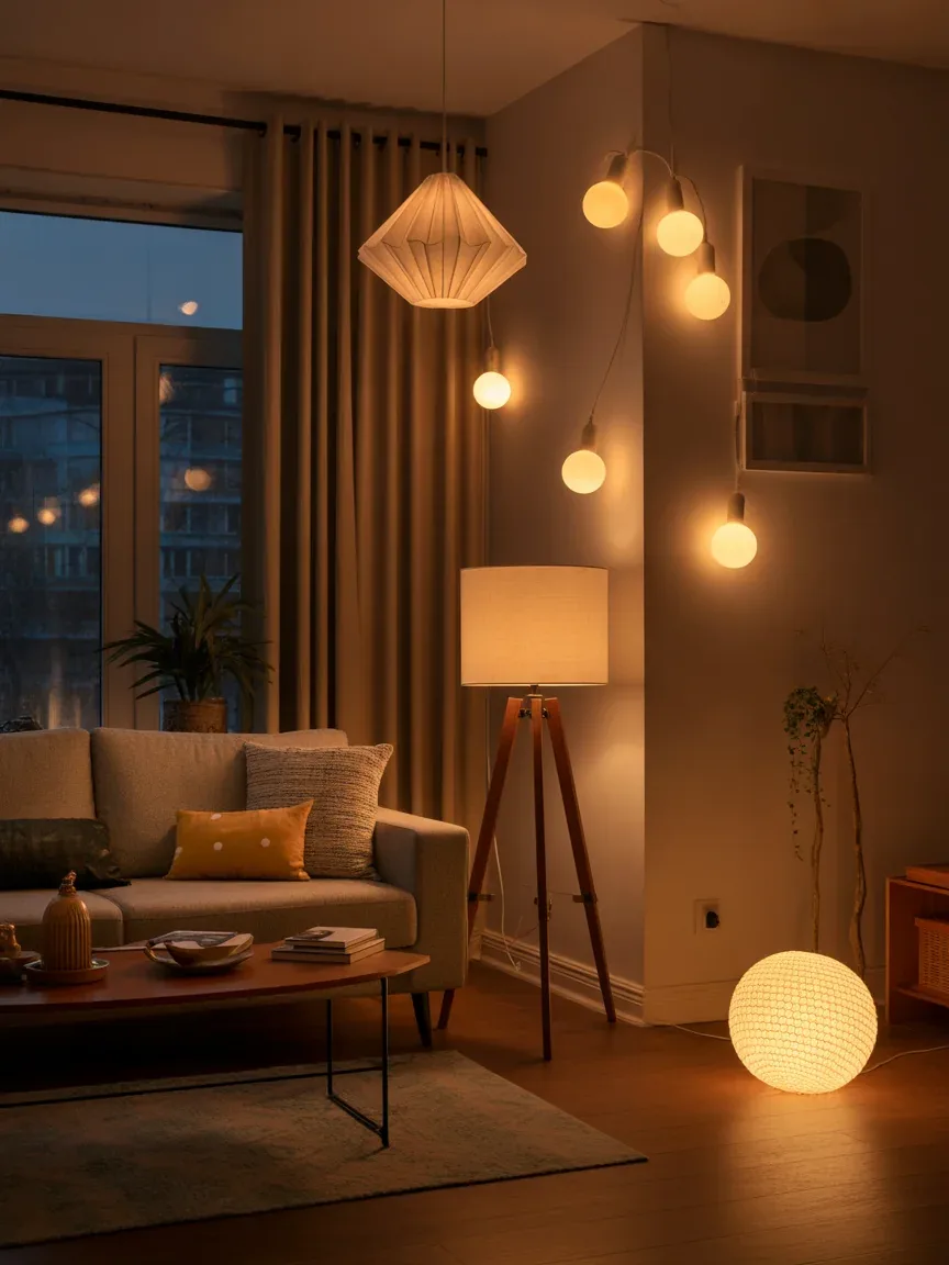 14. Layered Lighting Cozy Setup 14. Layered Lighting Cozy Setup
