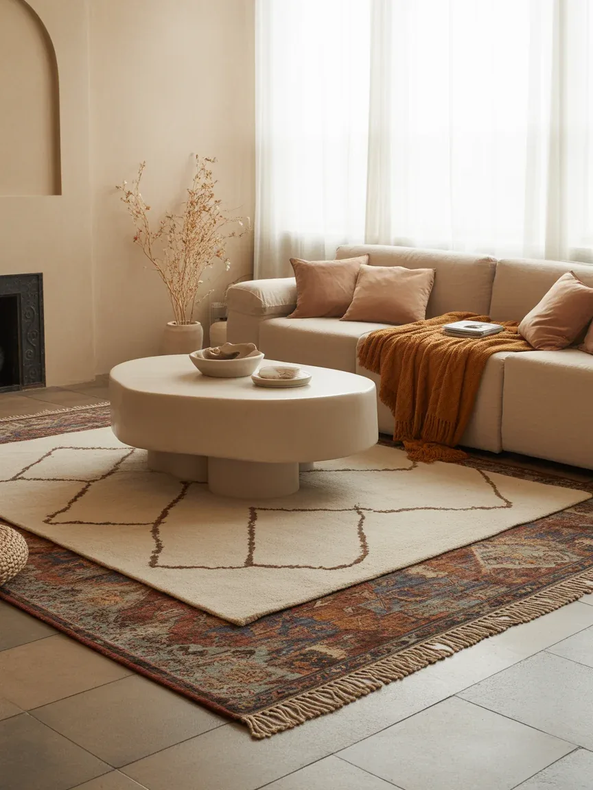 8. Layered Rugs for Depth 8. Layered Rugs for Depth