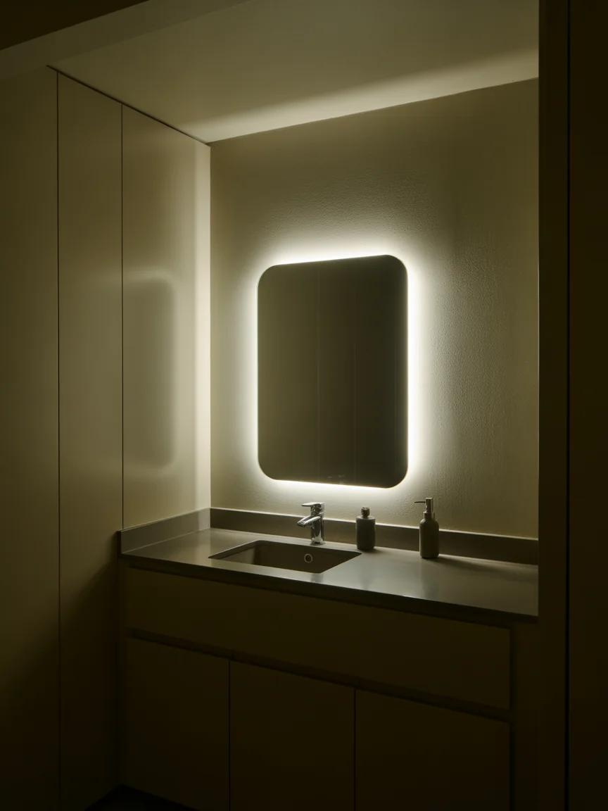 14. LED Backlit Mirror Glow
