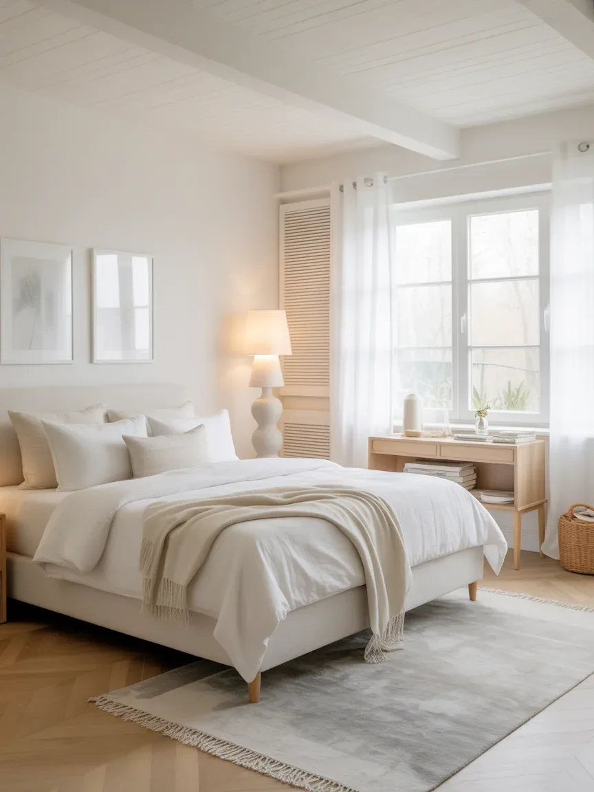 19. Light and Airy White Bedroom 19. Light and Airy White Bedroom