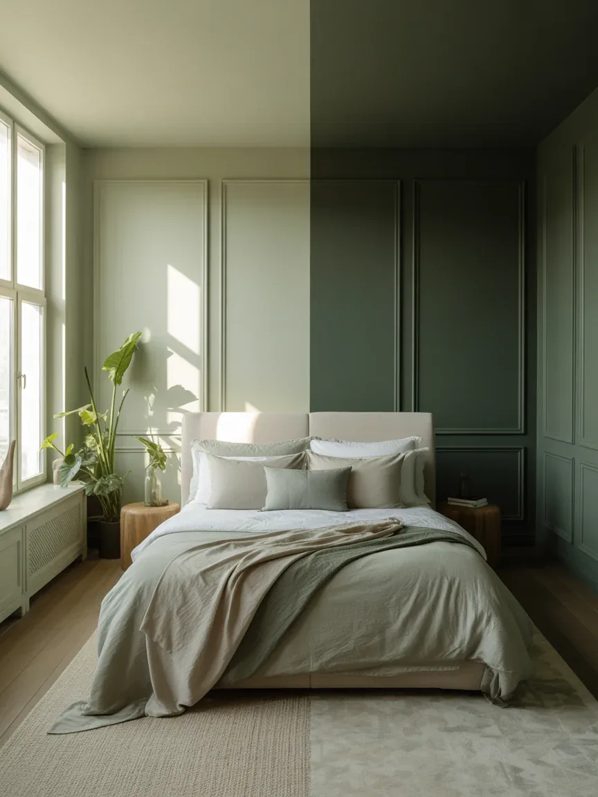 Light vs Dark Sage Green Bedrooms: The Surprisingly Relaxing Shade You’ll Love More