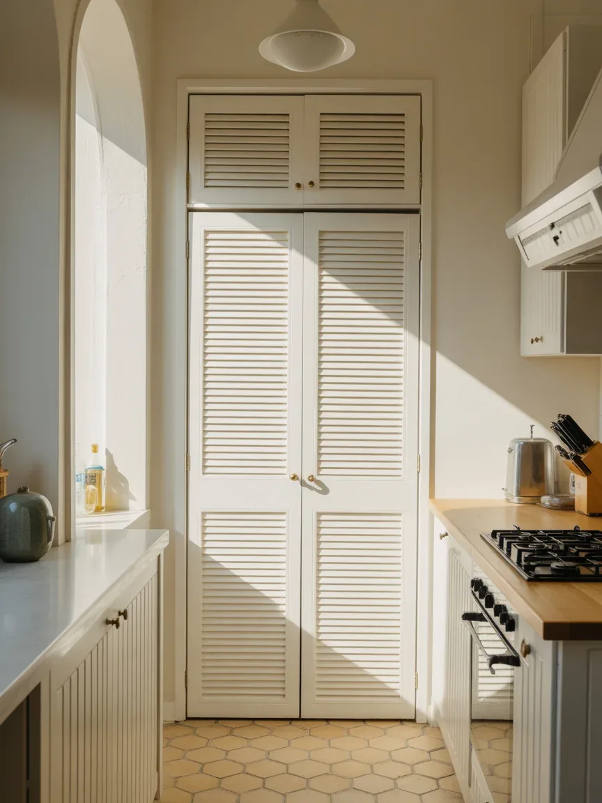 14. Louvered Door For Ventilation And Texture 14. Louvered Door For Ventilation And Texture