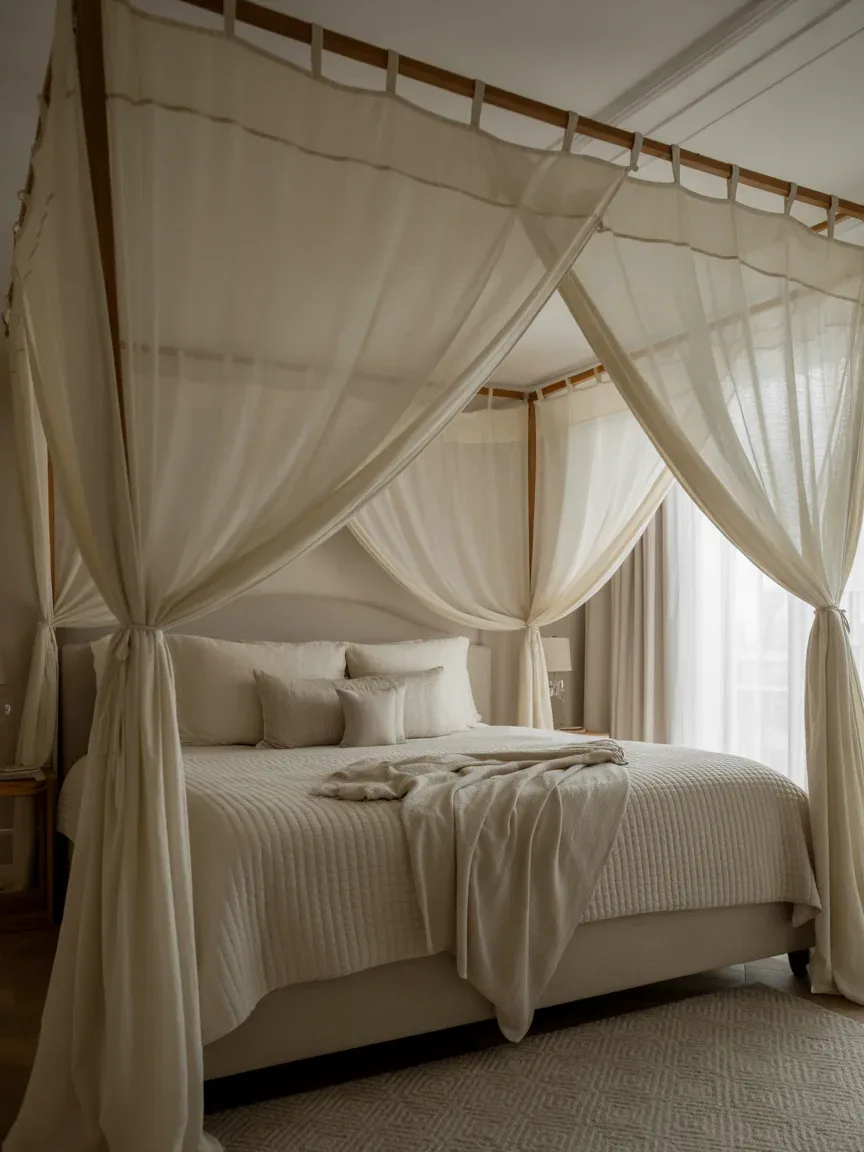 19. Luxe Canopy Bed Retreat 19. Luxe Canopy Bed Retreat