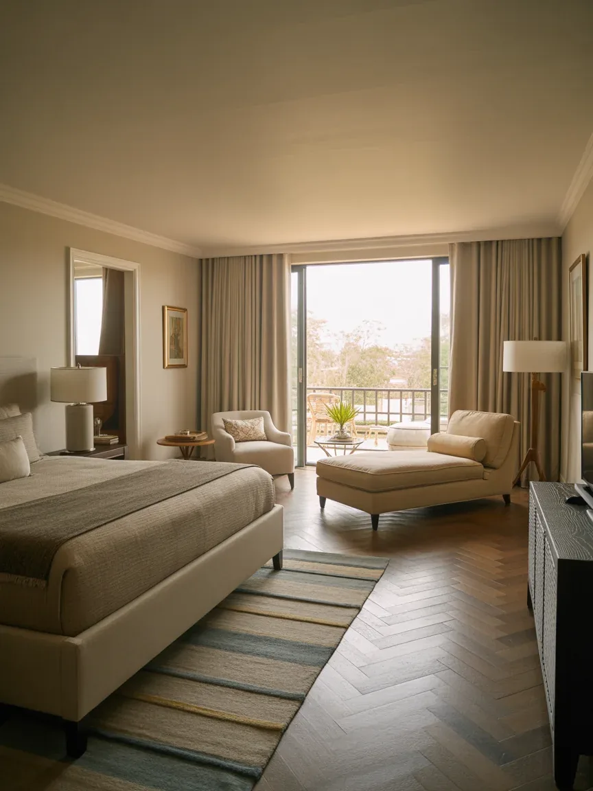 15. Luxe Hotel Room With Sitting Area 15. Luxe Hotel Room With Sitting Area