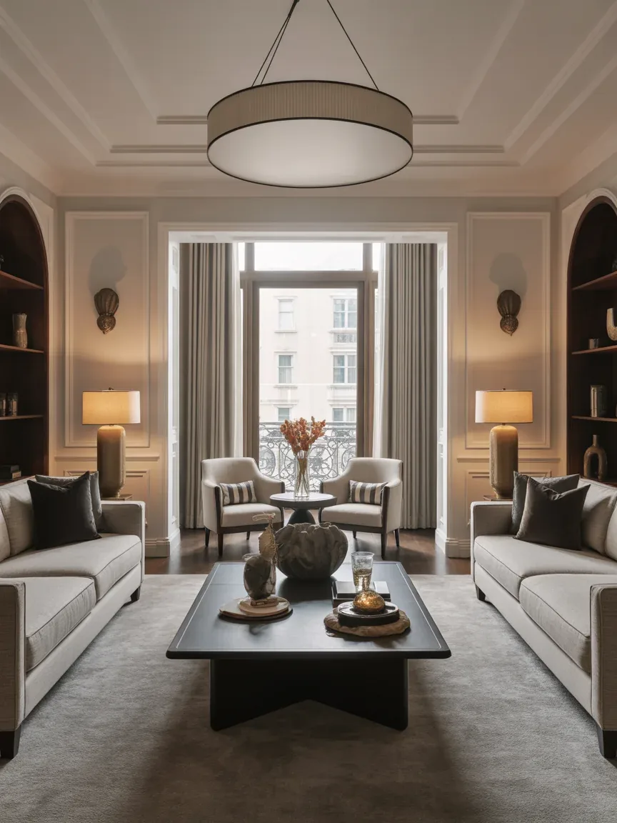 20. Luxe Hotel-Inspired Living Room 20. Luxe Hotel-Inspired Living Room