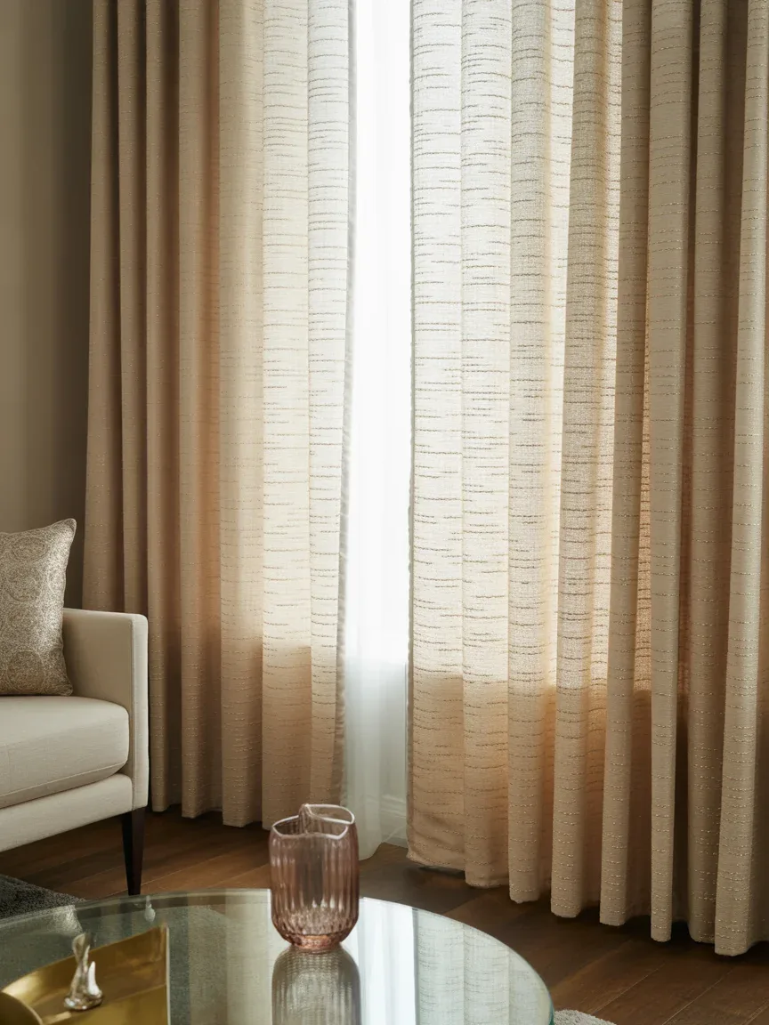 9. Luxe Metallic Accent Curtains 9. Luxe Metallic Accent Curtains