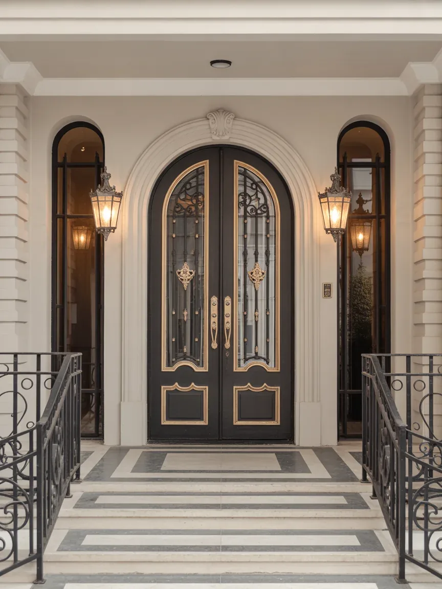 21. Luxury Door With Gold Accents 21. Luxury Door With Gold Accents