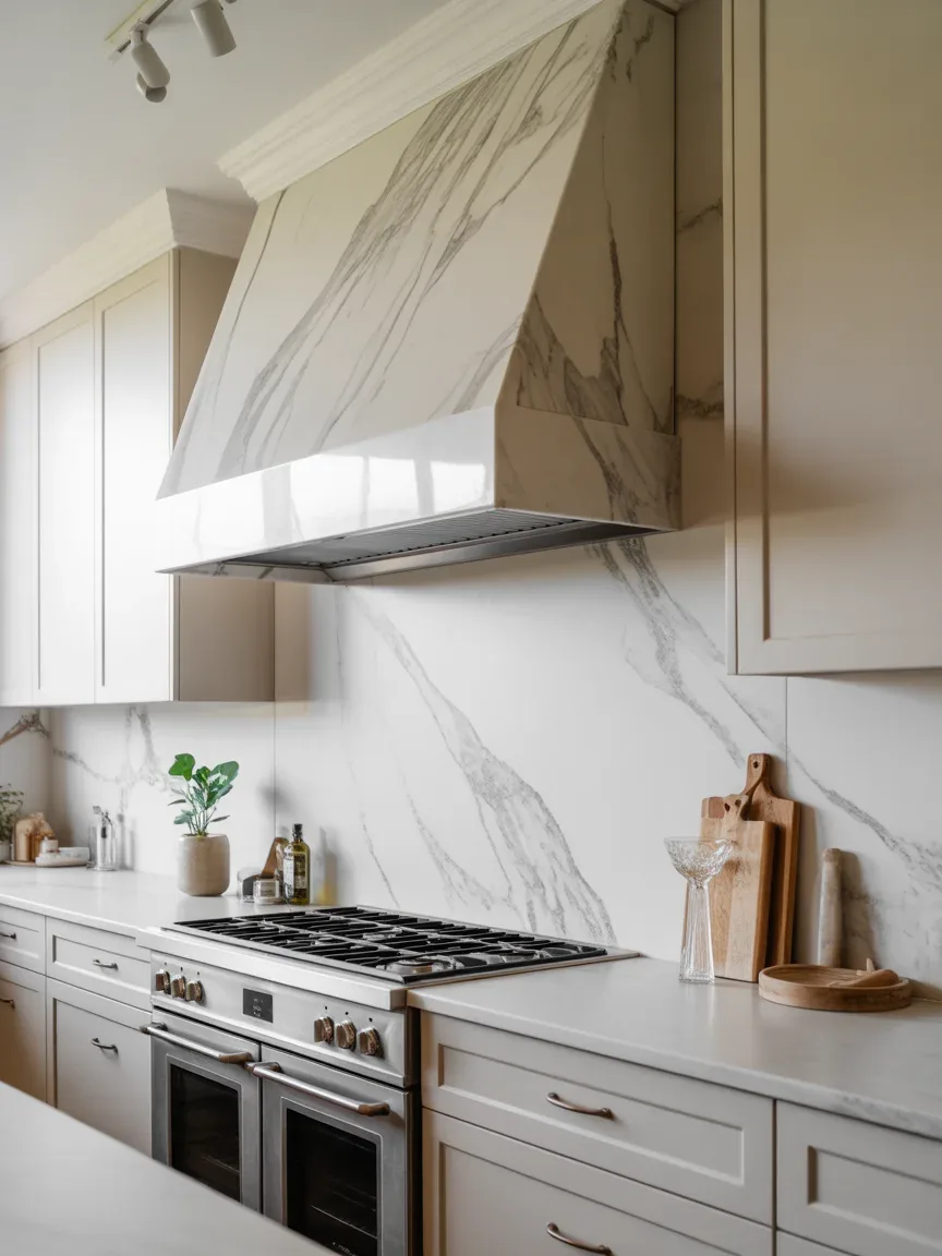 15. Marble-Clad Luxury Hood 15. Marble-Clad Luxury Hood