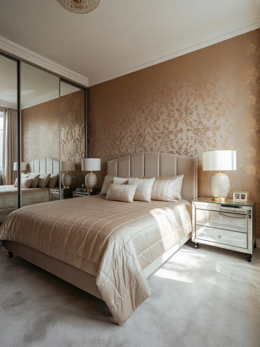 12. Metallic Glam With Shimmering Accents 12. Metallic Glam With Shimmering Accents
