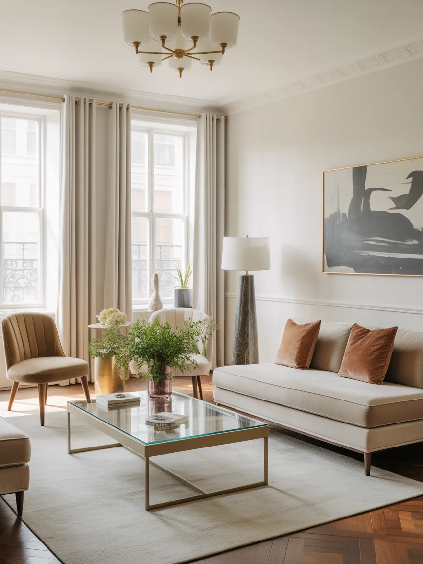 15. Mid Century Glam Touch