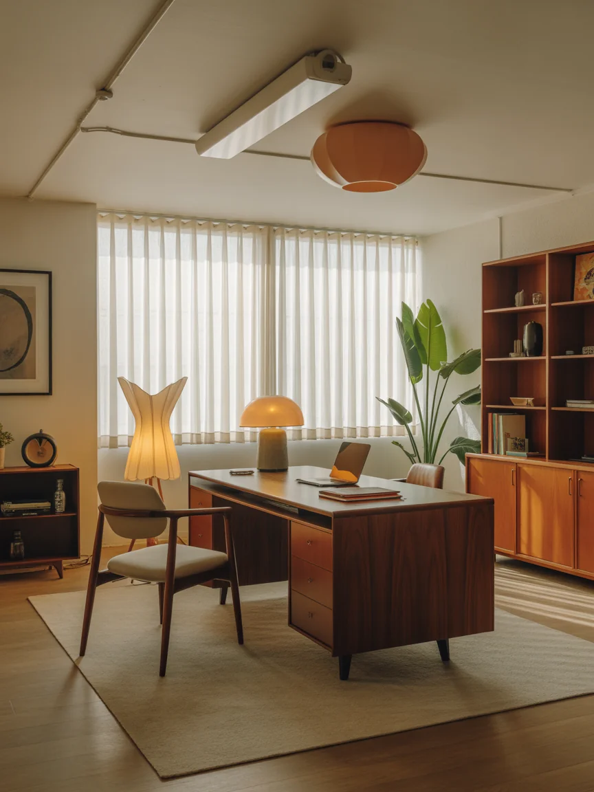 21. Mid Century Office-Lounge Hybrid