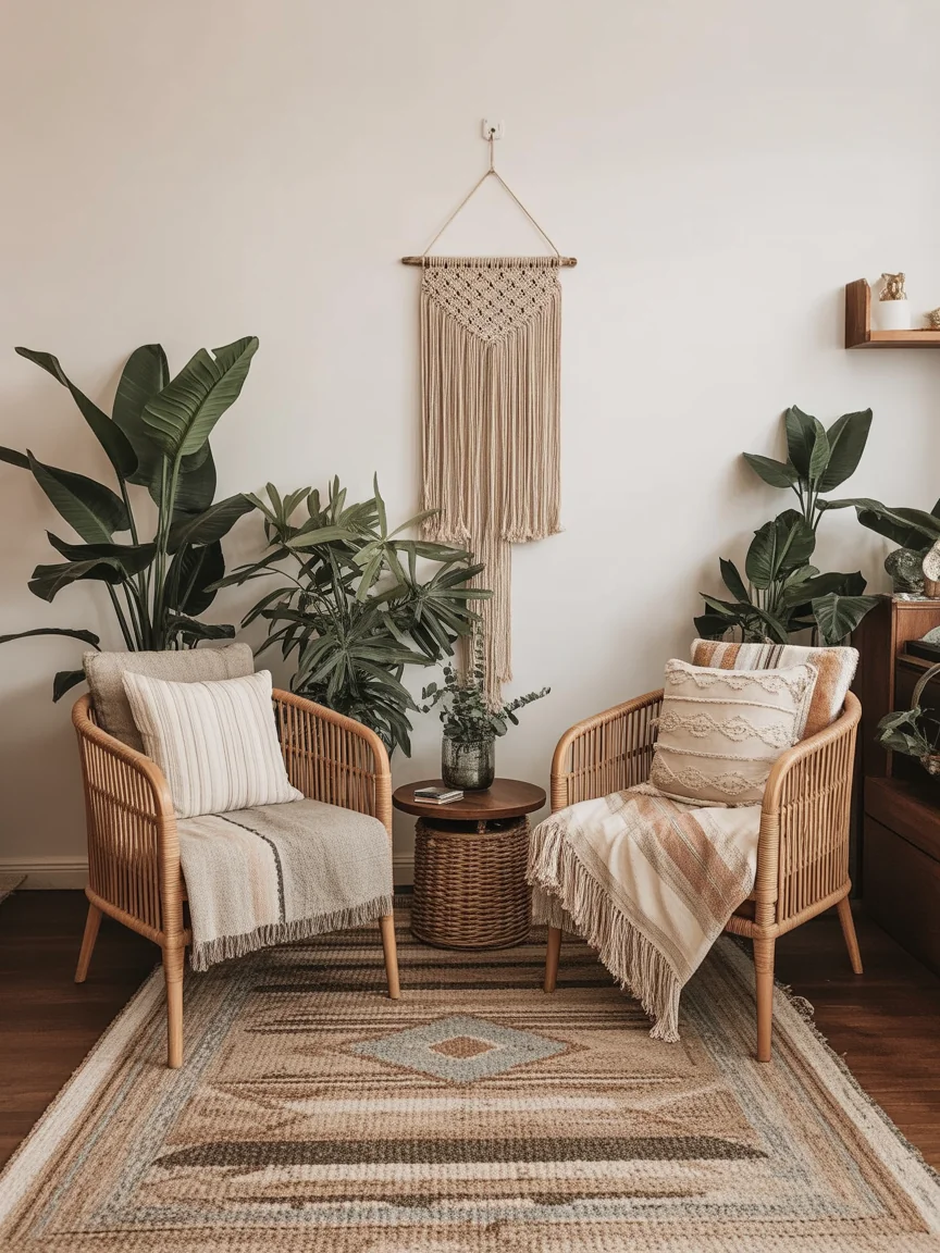 13. Mid-Century Boho Blend