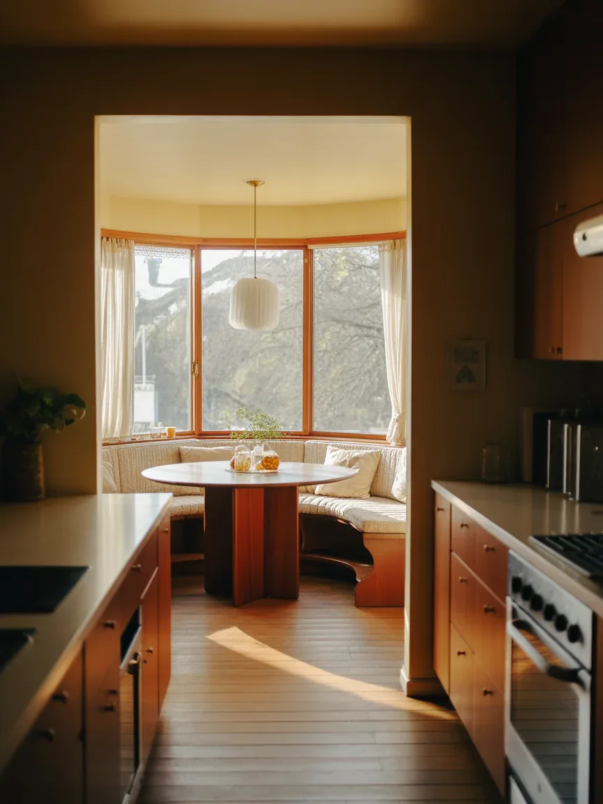 23. Mid-Century Breakfast Nook Integration 23. Mid-Century Breakfast Nook Integration