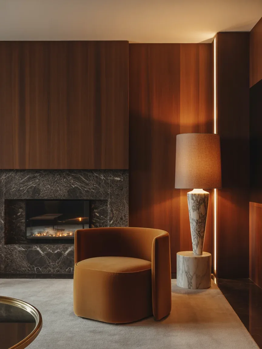 22. Mid-Century Luxe Lounge 22. Mid-Century Luxe Lounge