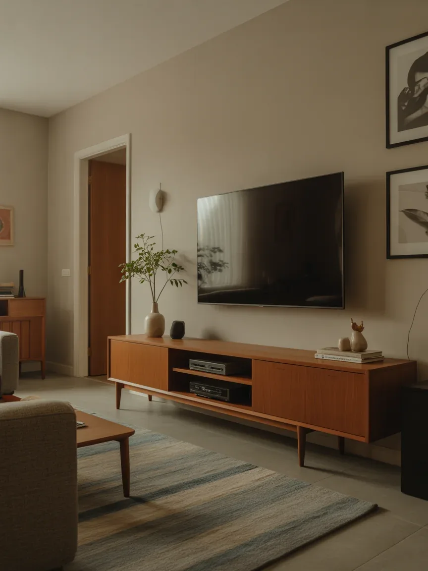 20. Mid-Century Tech-Friendly Living Room 20. Mid-Century Tech-Friendly Living Room