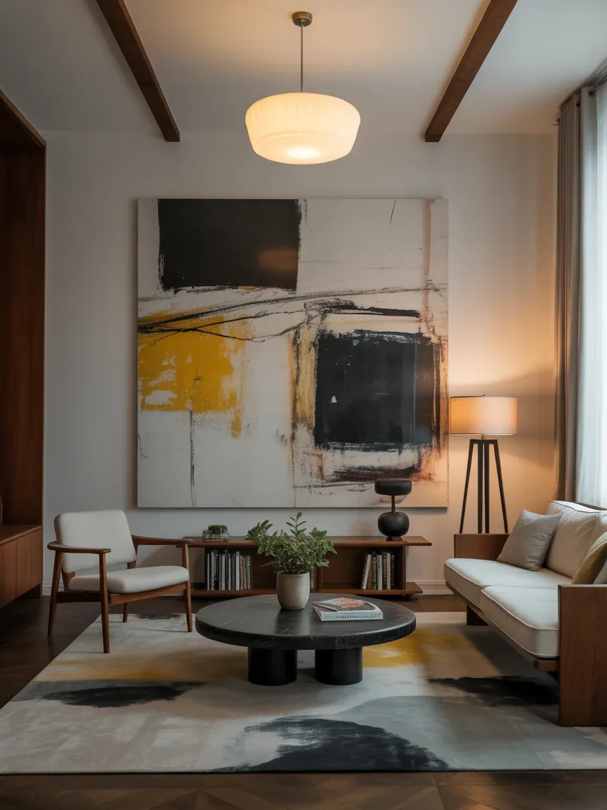 14. Mid-Century With Artistic Flair 14. Mid-Century With Artistic Flair