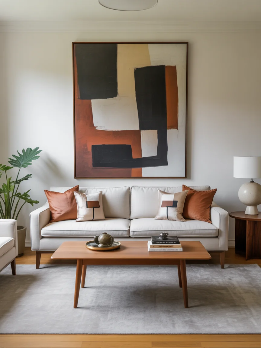 18. Mid-Century With Statement Art