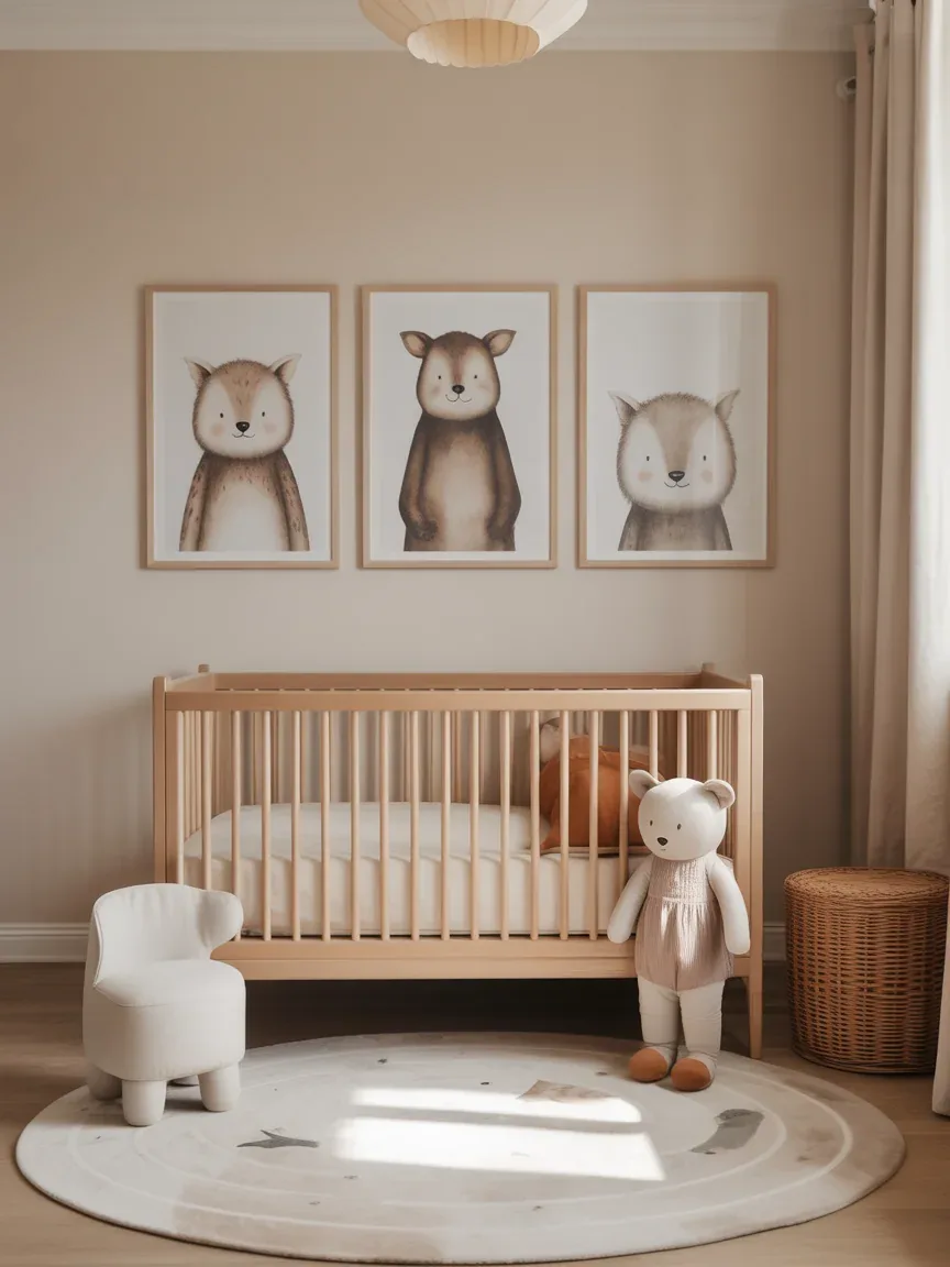 21. Minimal Animal Theme Nursery 21. Minimal Animal Theme Nursery