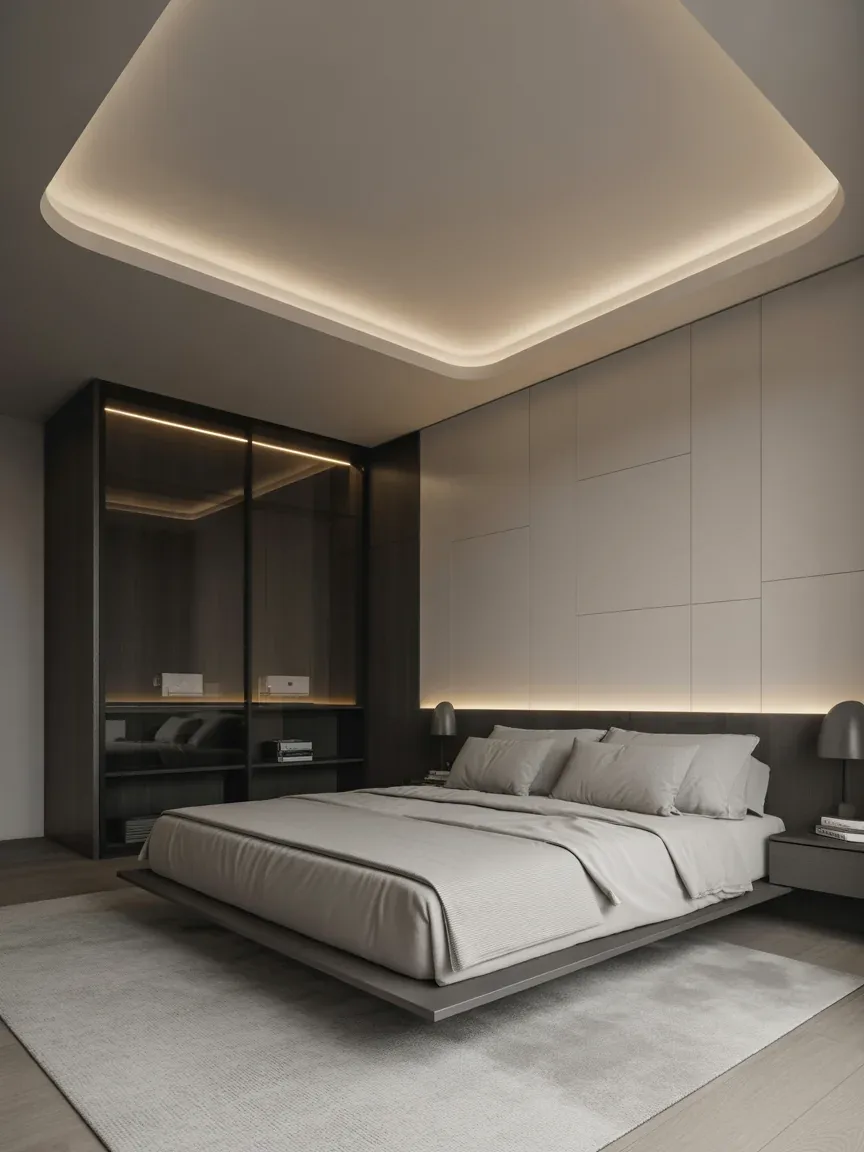 10. Minimalist Architectural Glow Bedroom 10. Minimalist Architectural Glow Bedroom