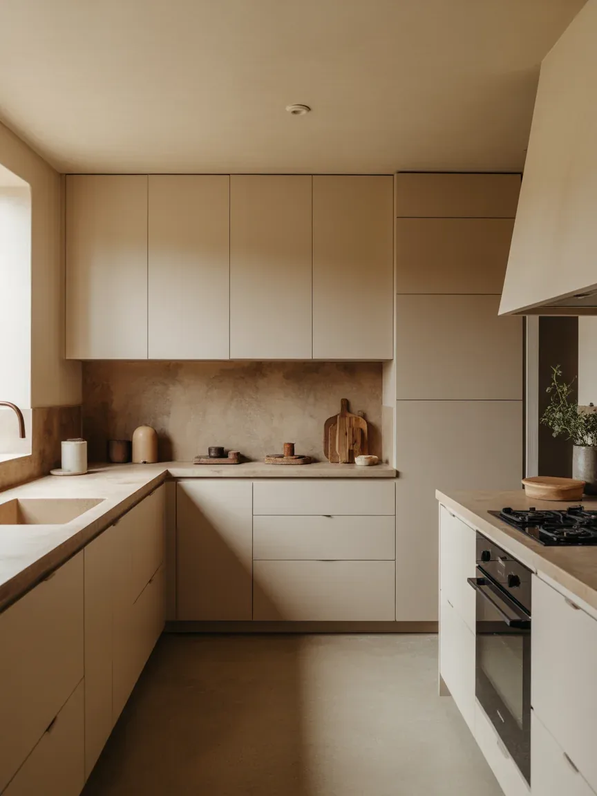18. Minimalist Country Kitchen With Clean Rustic Lines 18. Minimalist Country Kitchen With Clean Rustic Lines