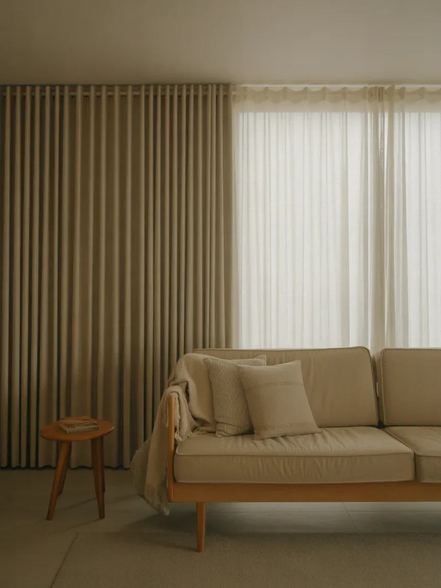 3. Minimalist Mid-Century With Neutral Layers 3. Minimalist Mid-Century With Neutral Layers