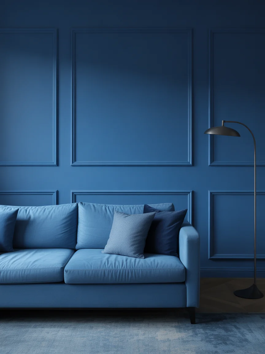 10. Minimalist Monochrome Blue