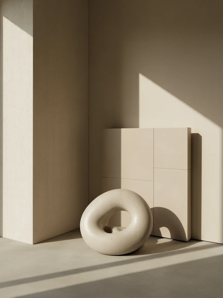 3. Minimalist Sculptural Accent