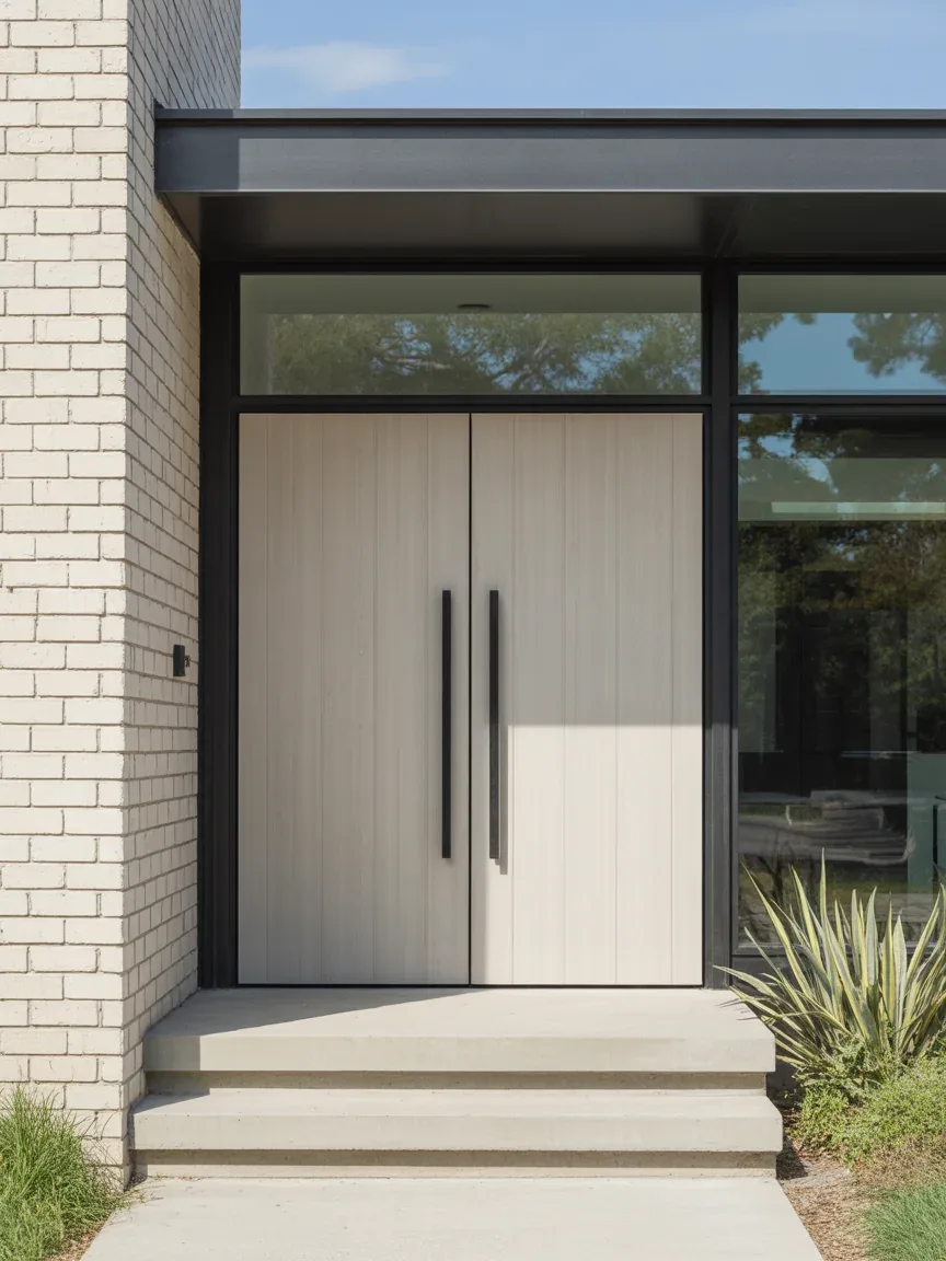 6. Minimalist White Oak Modern Doors 6. Minimalist White Oak Modern Doors