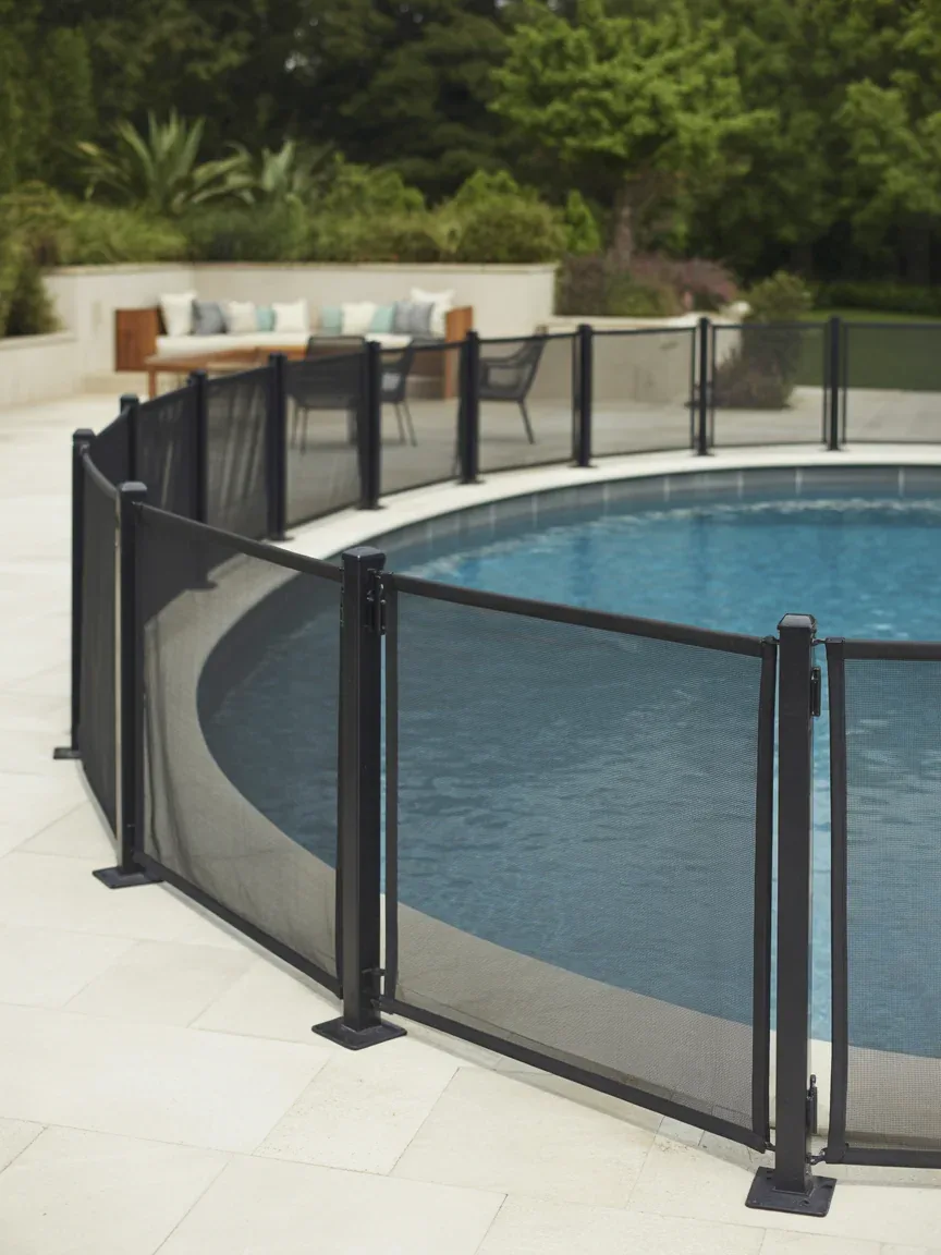 1. Modern Black Mesh Minimalist Fence 1. Modern Black Mesh Minimalist Fence