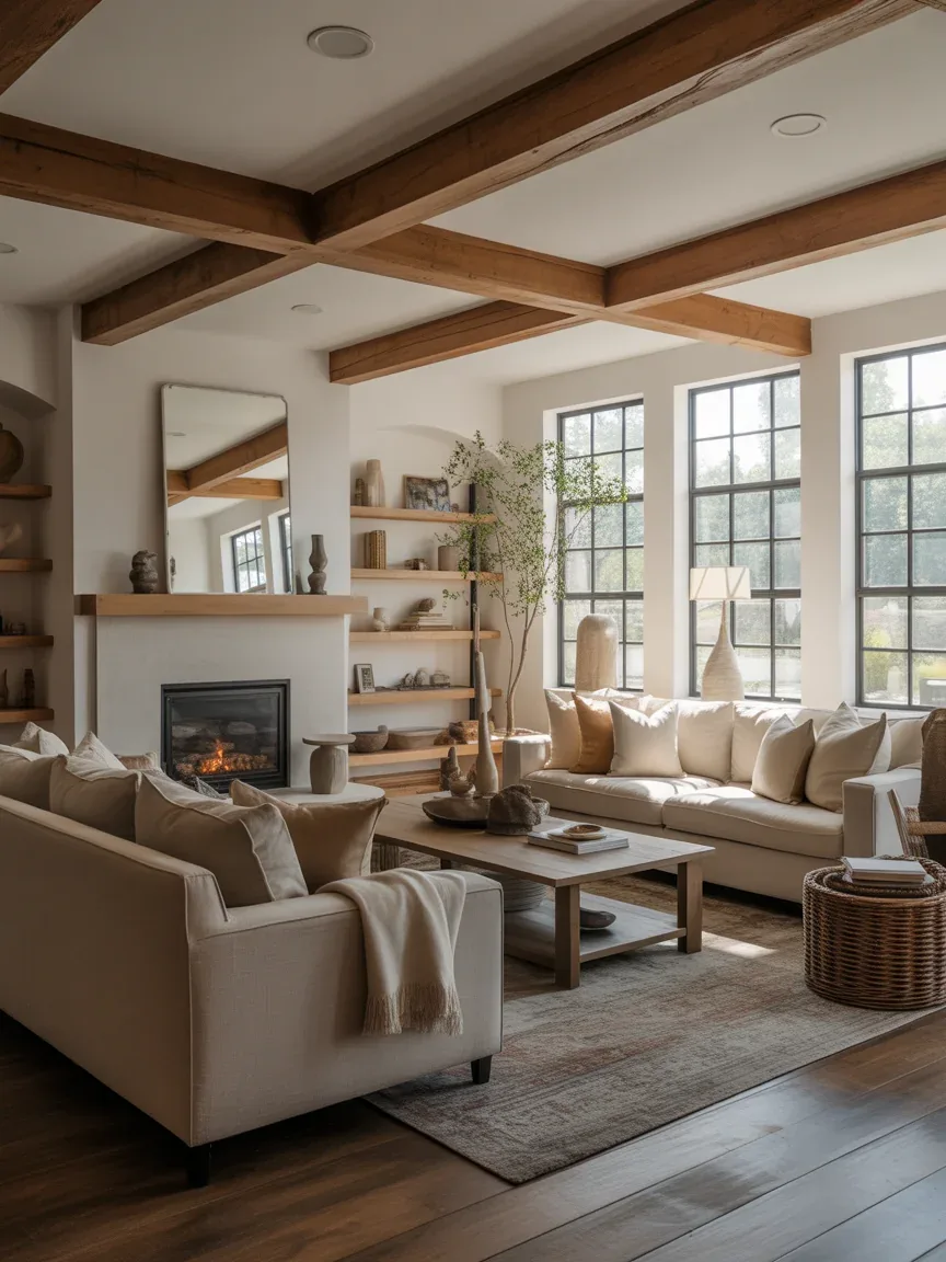 Modern Farmhouse Living Room Decor Ideas That Don’t Feel Overdone or Cookie-Cutter