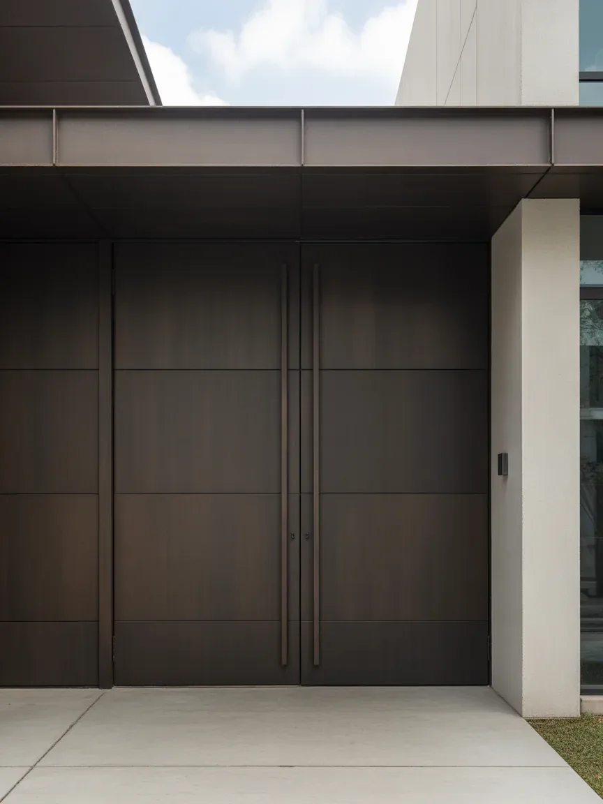 10. Modern Flush Panel Oversized Doors 10. Modern Flush Panel Oversized Doors
