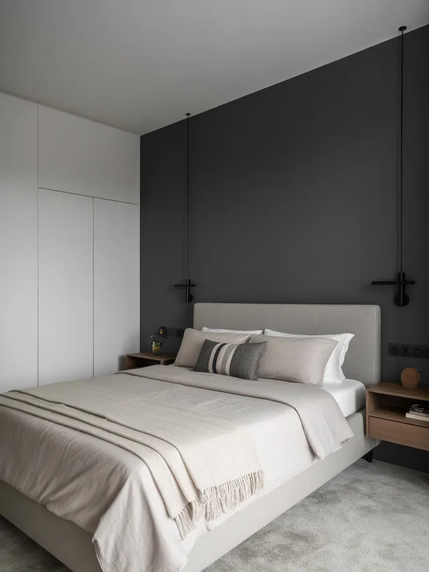 17. Modern Grey Statement Wall 17. Modern Grey Statement Wall