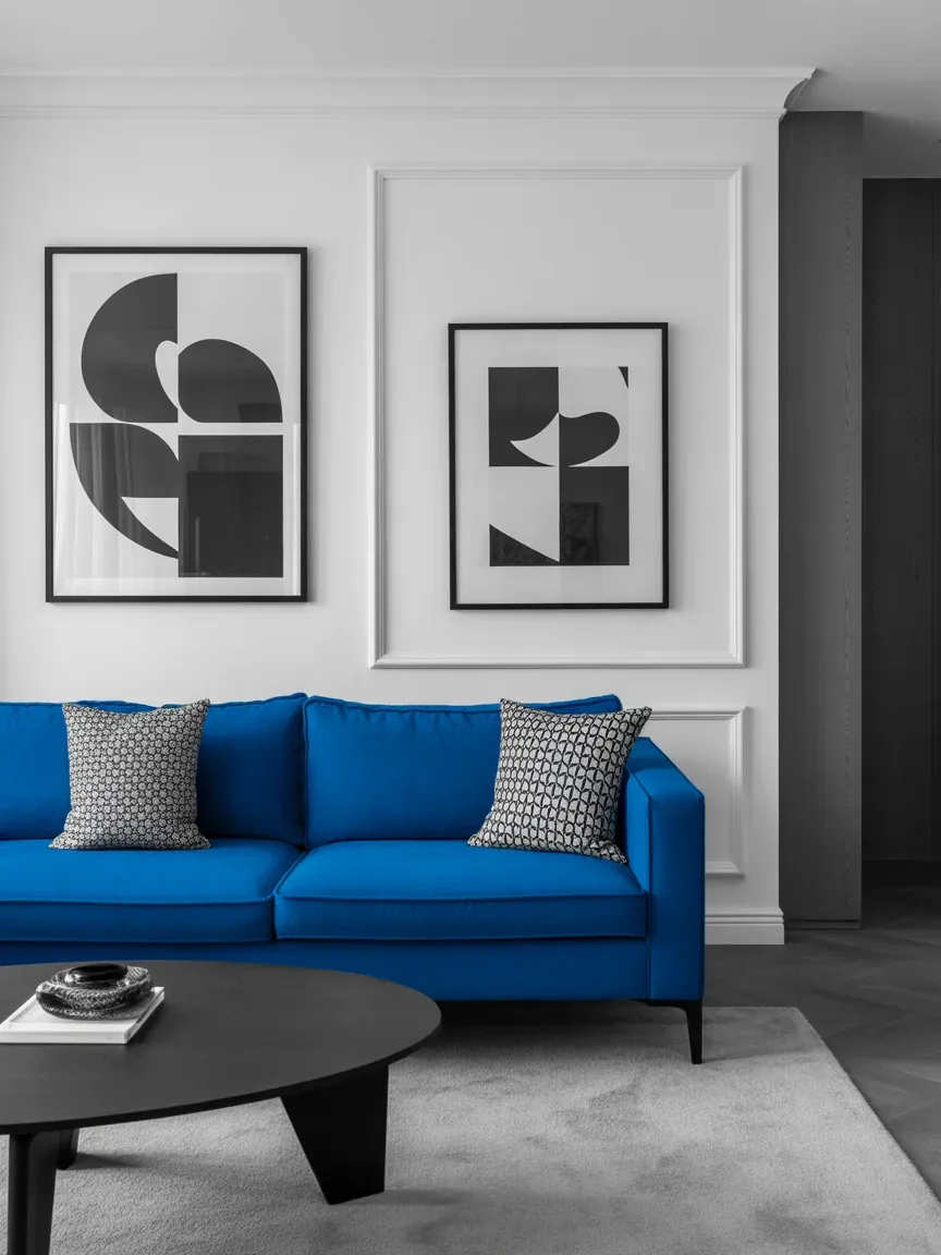 5. Modern Monochrome With Blue as the Hero 5. Modern Monochrome With Blue as the Hero