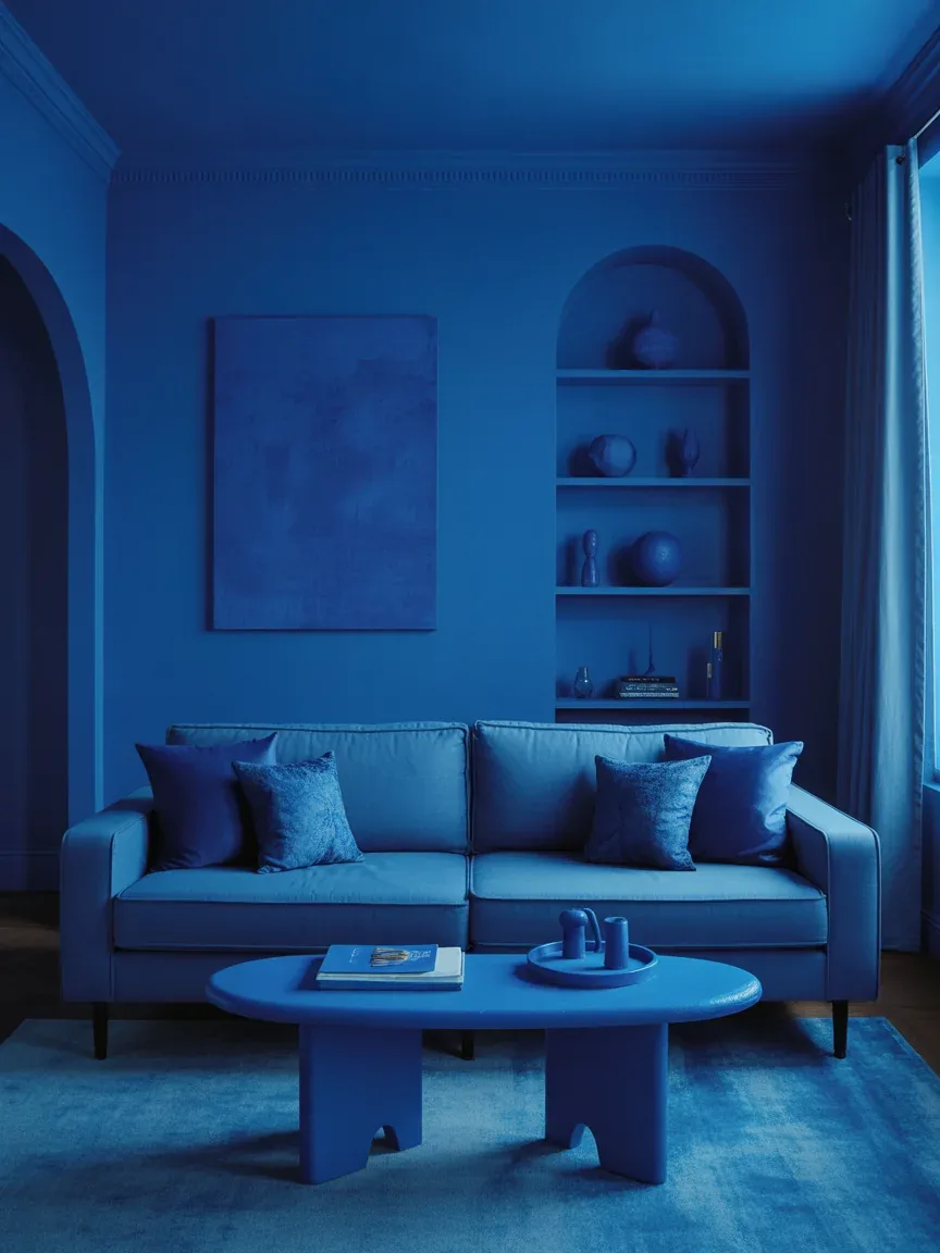 17. Monochromatic Blue Dream Room 17. Monochromatic Blue Dream Room
