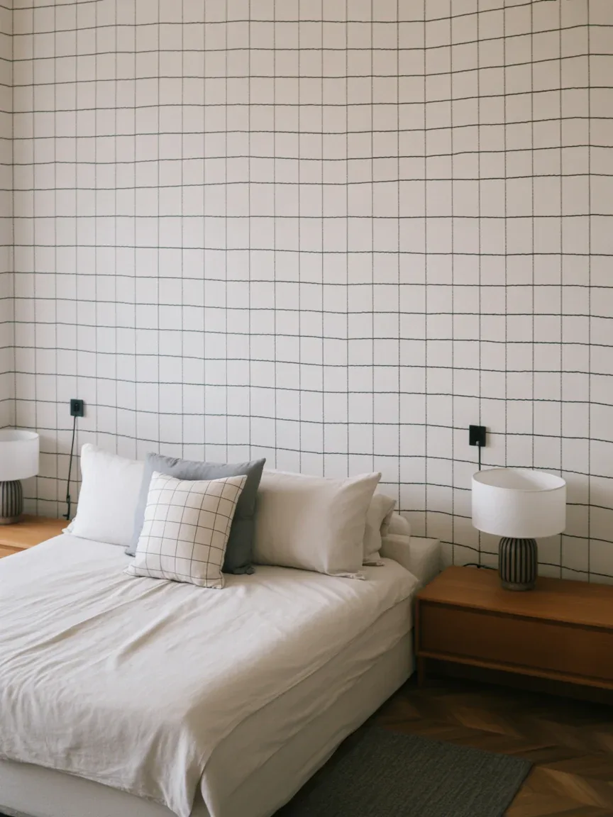 22. Monochrome Modern Grid Wallpaper 22. Monochrome Modern Grid Wallpaper
