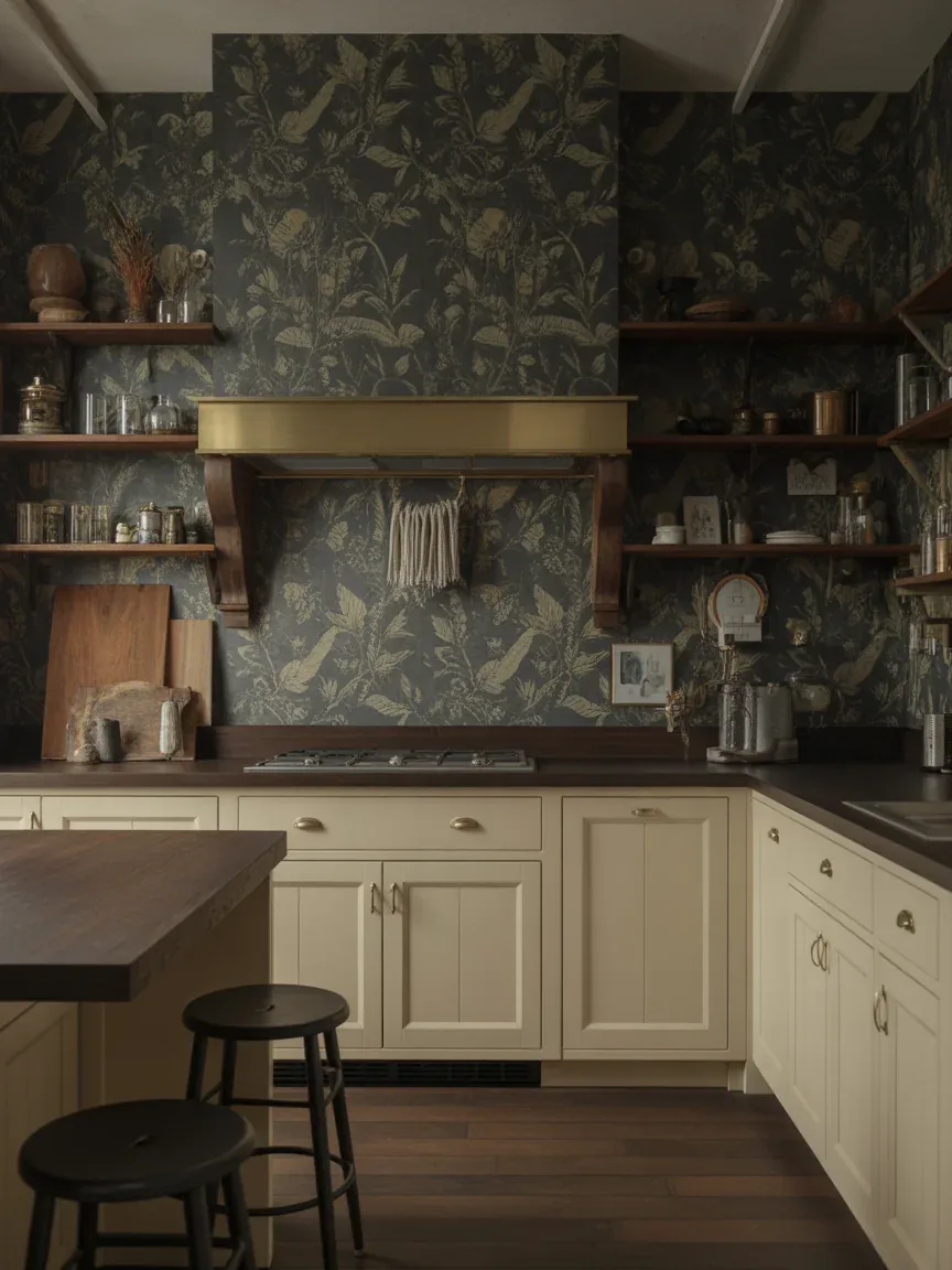 3. Moody Botanical Farmhouse Kitchen 3. Moody Botanical Farmhouse Kitchen