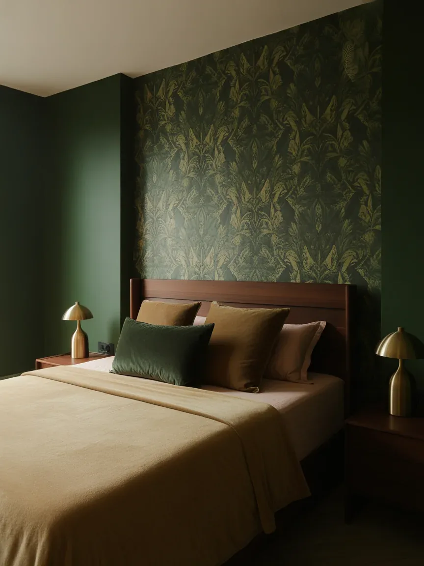 1. Moody Botanical Retreat With Deep Greens 1. Moody Botanical Retreat With Deep Greens