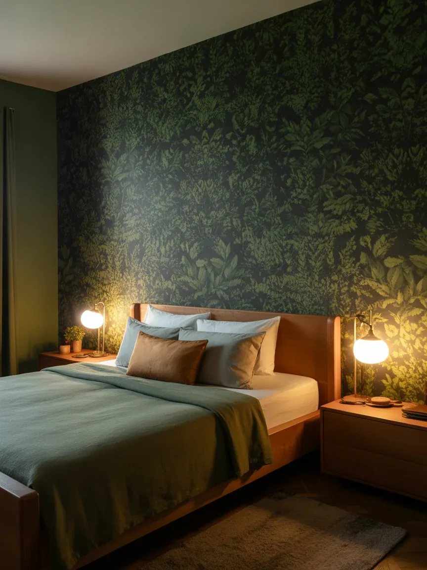 1. Moody Botanical Retreat With Deep Greens 1. Moody Botanical Retreat With Deep Greens