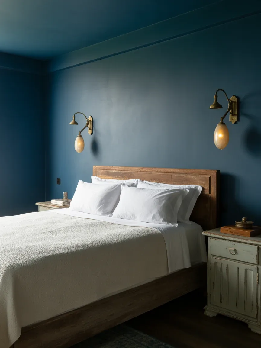 2. Moody Coastal Farmhouse With Stormy Blues 2. Moody Coastal Farmhouse With Stormy Blues