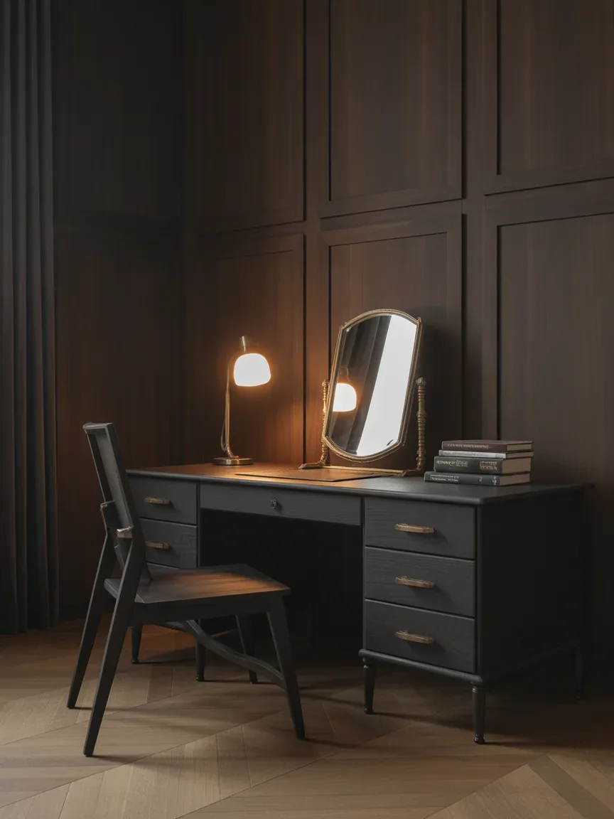8. Moody Dark Academia Vanity 8. Moody Dark Academia Vanity