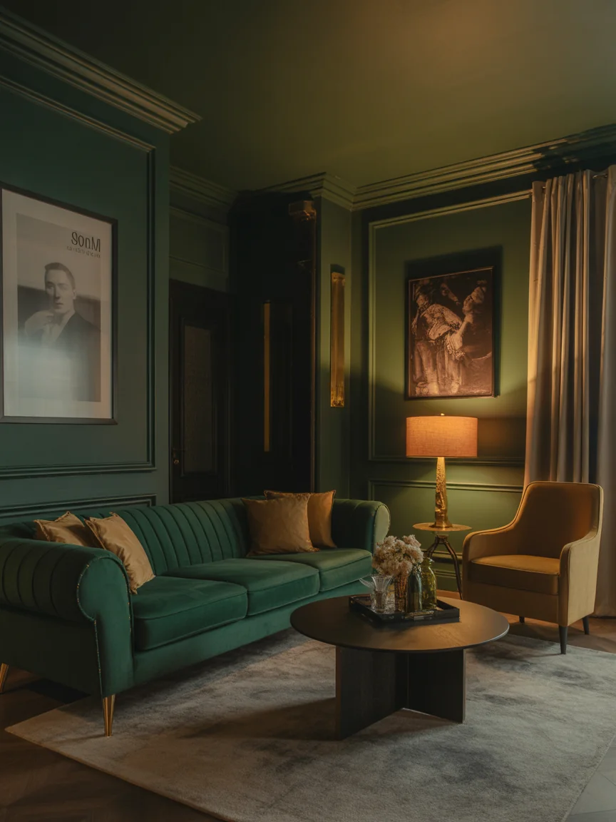 6. Moody Jewel Tone Sophistication