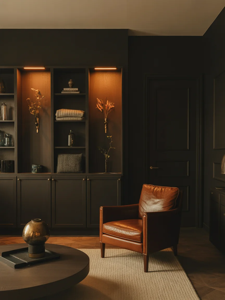 14. Moody Library Living Room With Cabinet Storage