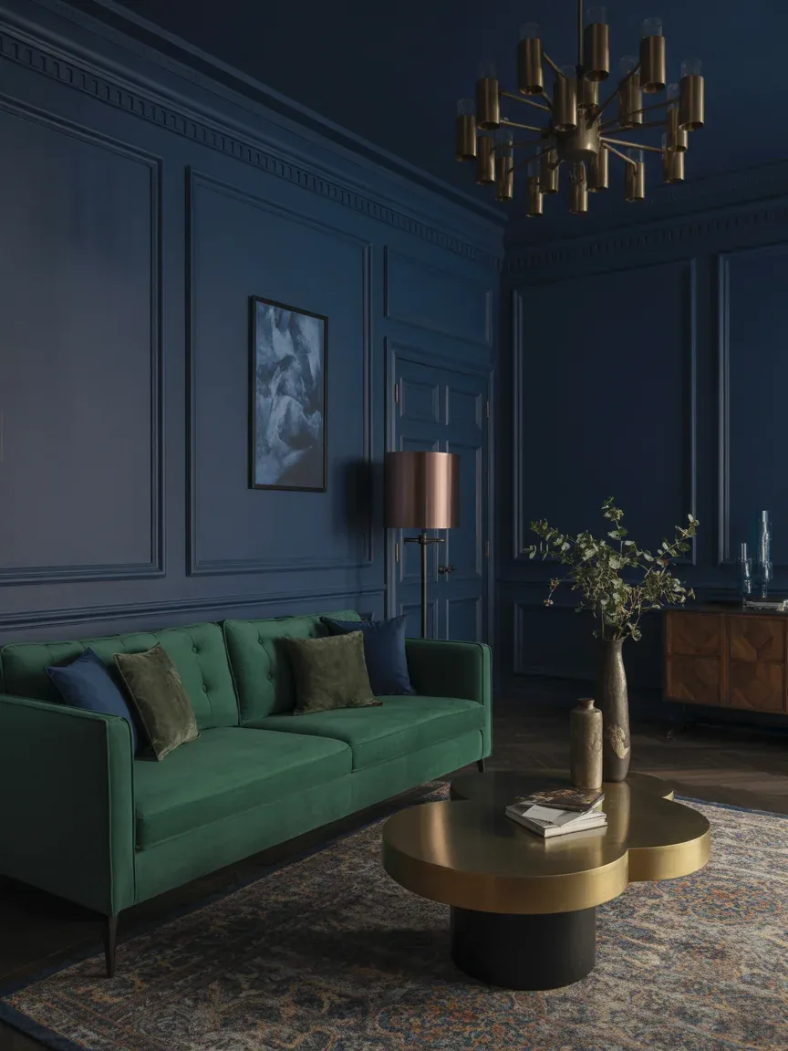 3. Moody Luxe With Dark Walls 3. Moody Luxe With Dark Walls